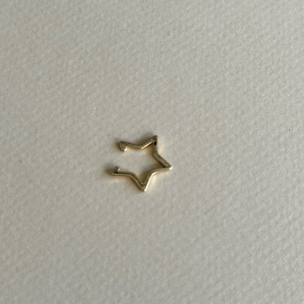 Star cuff Earrings N1622 - Picture 3 of 3